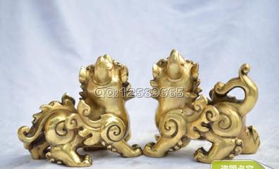 批發純黃銅招財飛貔貅擺件 鎮宅化煞的吉祥工藝品，家居與商業風水之選